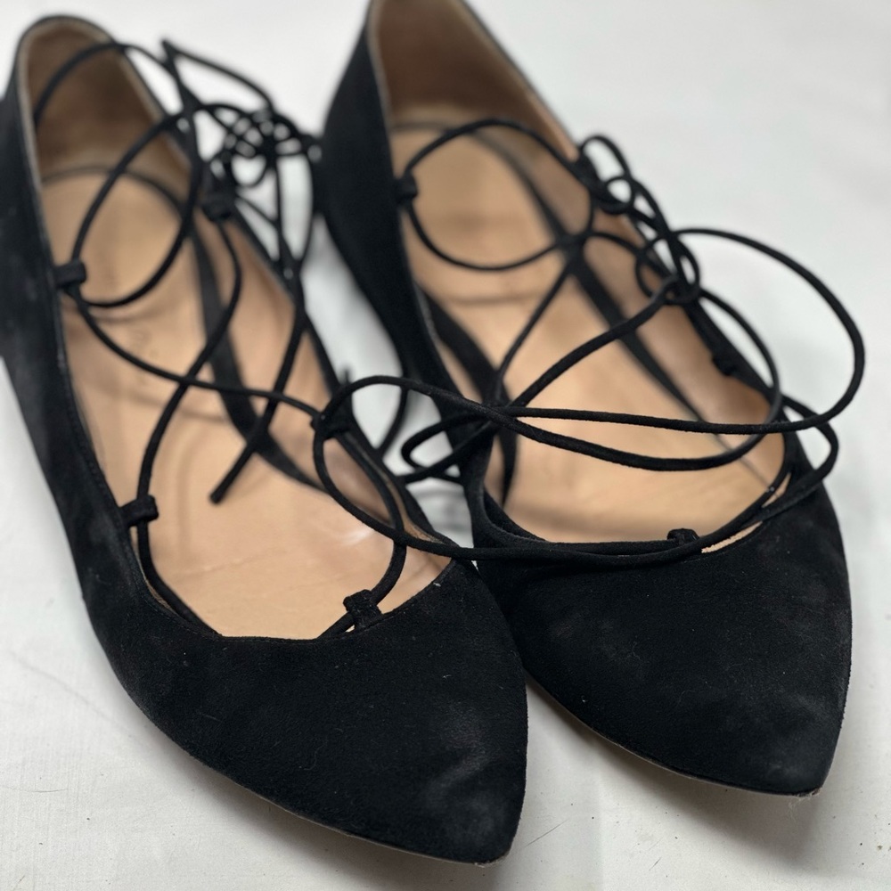 Gianvito Rossi Ballet flats Black, Suede Size 37